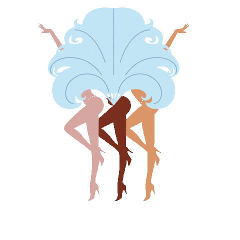 cabaretdiversity cabaret moulin rouge showgirls showgirl Sticker