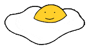 AlmostIris happy smile egg friedegg Sticker