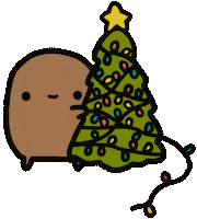 Christmas Tree Sticker by Sad Potato Club