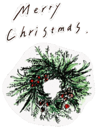 Christmas Flower Sticker
