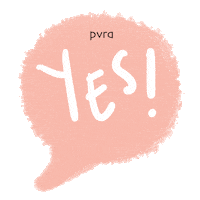 pink yes Sticker by PVRA