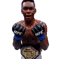 Happy Fight Sticker by Israel Adesanya