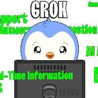 Calculate Artificial Intelligence Sticker by Pudgy Penguins