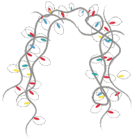 xmas lights lucyandsam Sticker by Lucy & Sam