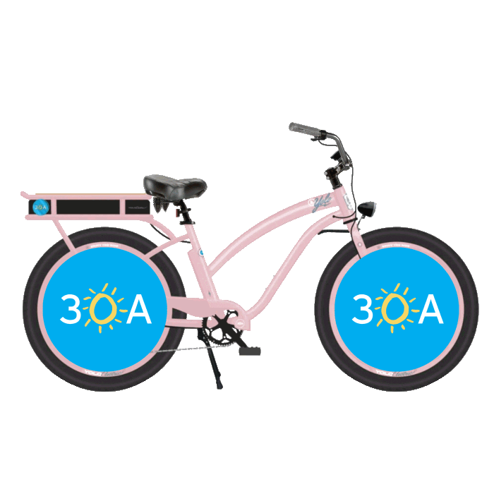 Electric Bike 30A Beach Sticker by 30A