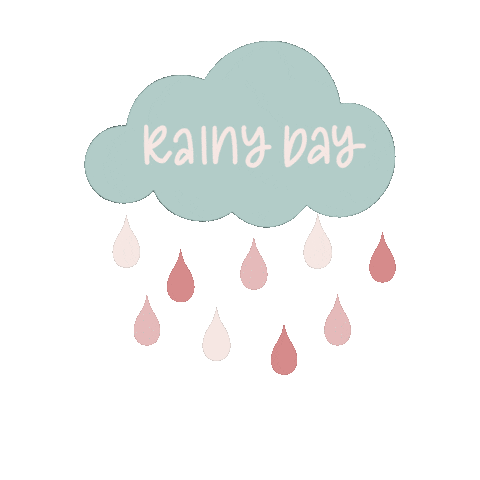 Raining Rainy Day Sticker by Prullemupke