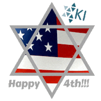 Independence Day Flag Sticker by Kehillat Israel