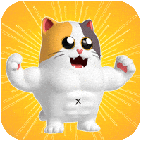 Power Muscle GIF by Liberty Cats Emojis