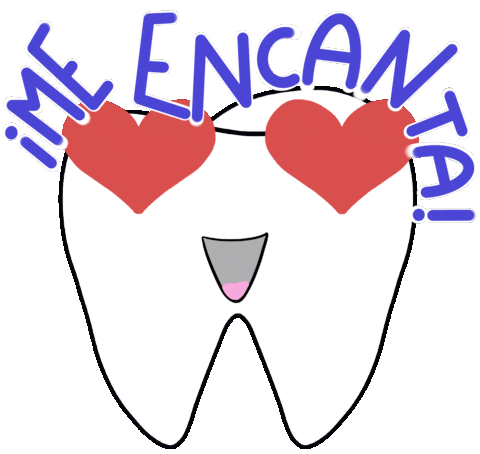 In Love Teeth Sticker