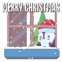 Merry Christmas Sticker by Pudgy Penguins