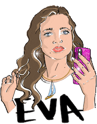 Tshirt Eva Sticker by ELSAVADEBODA