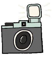 Analog Camera Sticker by Halfsquare Designs