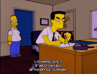 homer simpson office GIF