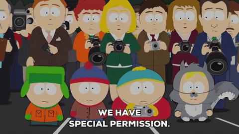 eric cartman permission GIF by South Park 