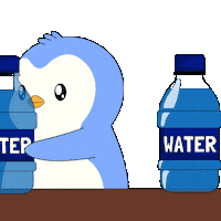 Stay Hydrated Drink Water Sticker by Pudgy Penguins