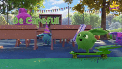 Happy Be Careful GIF by Sunny Bunnies