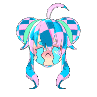 osean sad crying cry anime girl Sticker
