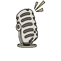 Microphone Sticker by Cha Cha Sips Podcast
