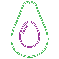 YouTurnNeon green rock neon purple Sticker
