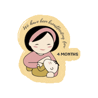 4 Months Love Sticker by The Nest Attachment Parenting Hub