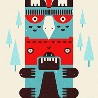 JoeGast totem northwest nativeamerican washingtonstate GIF