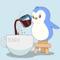 Good Morning Coffee GIF by Pudgy Penguins