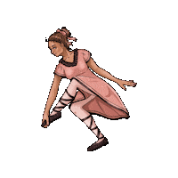 nindypo dance girl pink ballet Sticker