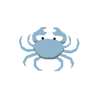 islandmedia sea diving crab snorkling Sticker