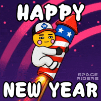 Happy New Year Party GIF by Space Riders