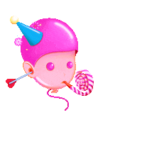 Balloon Celebrating Sticker