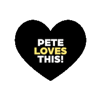 Pete Love This Sticker by Desmaakspecialist