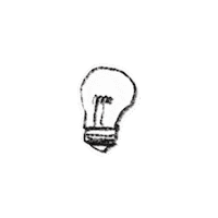 8winterlee light thinking idea 생각 Sticker