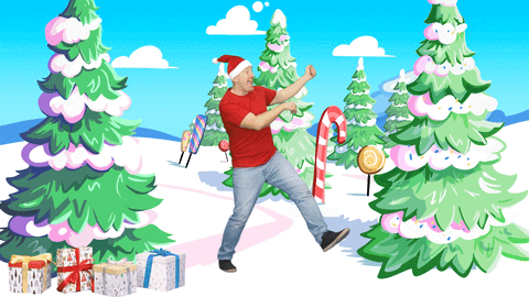 Christmas Tree Dance GIF by Steve and Maggie