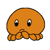 Orange Ocean Sticker
