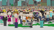 excited crowd GIF by South Park 