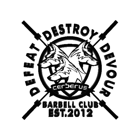 Powerlifting Barbell Sticker by Cerberus Strength