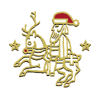 hetanker christmas reindeer kerst kerstmis Sticker