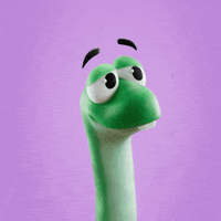 Shocked 3D GIF by Claynosaurz