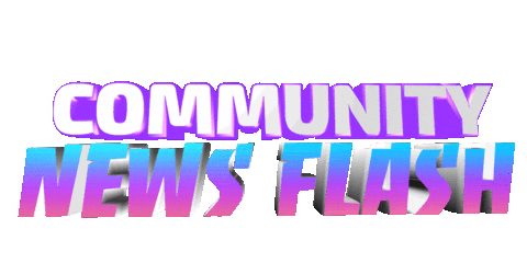 Community News Flash Sticker by Suze Perlov