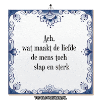 Slap Hart Sticker by Tegelspreuken.nl