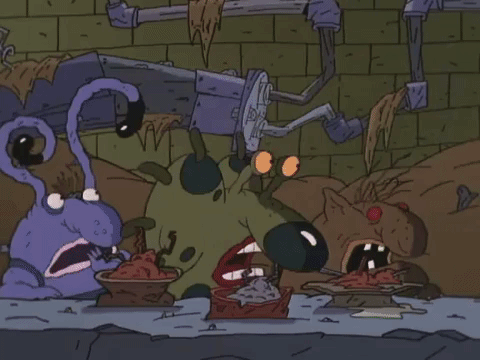 nickrewind giphydvr nicksplat aaahh real monsters giphyarm035 GIF