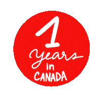Maplr canada anniversary expat pvt Sticker