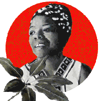 Maya Angelou Sticker by Astral Cultural