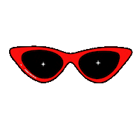 Ilustralarii retro red glitter brilho Sticker