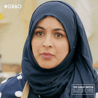 Shocked Bake Off GIF by The Great British Bake Off