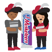 3Musketeers chocolate positivity 3m 3 musketeers Sticker