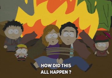 flames rope GIF by South Park 