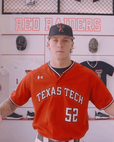 Josh Sanders GIF by Texas Tech Baseball