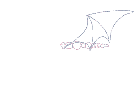 Bat Flying Sticker