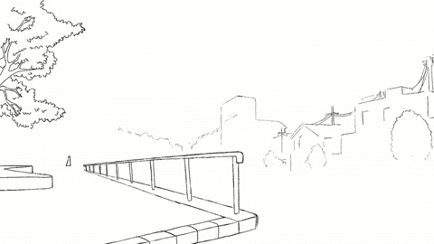 xNBSx giphyupload animation skate monochrome GIF